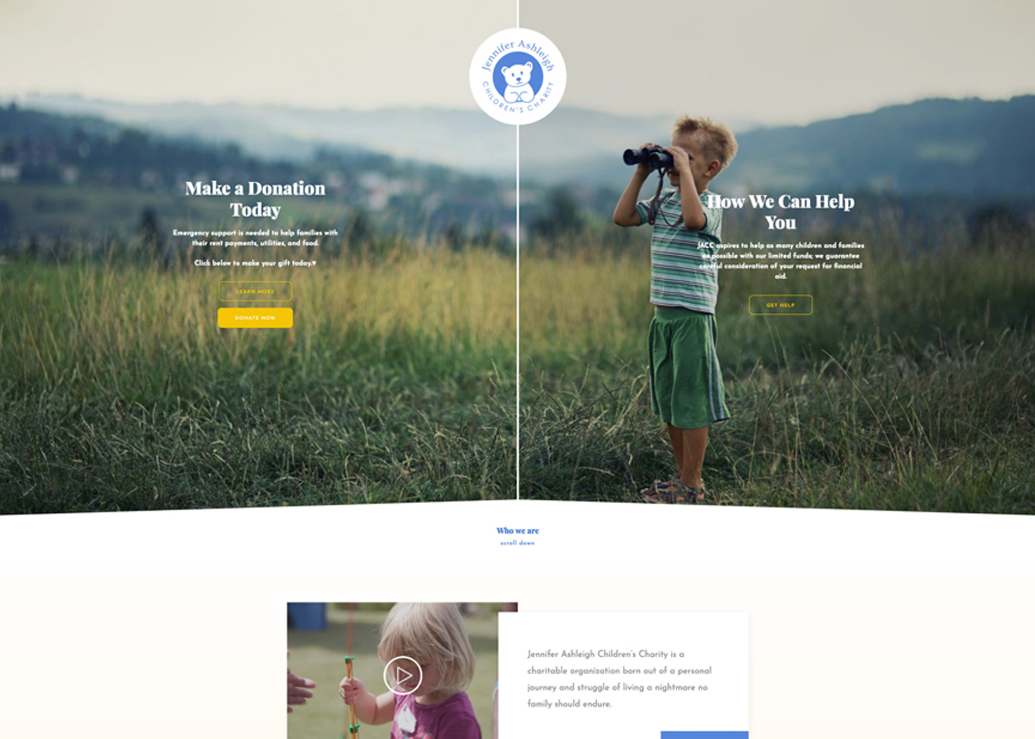 Website showcased